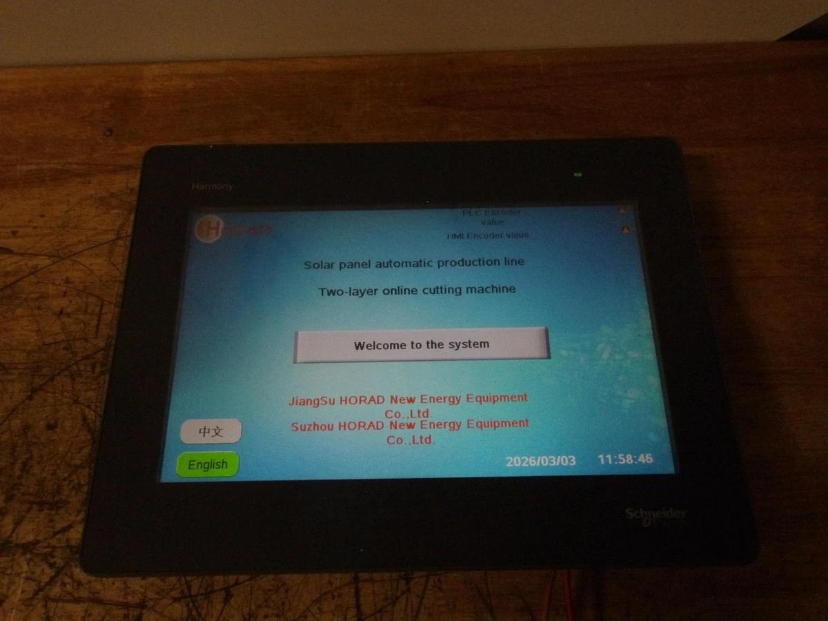 Used SCHNEIDER 10" TOUCHSCREEN HM1GXU5500 (COLOR) #331058G USED