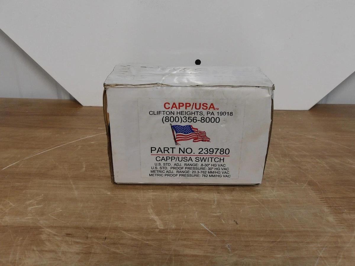 CAPP 239780 DIALMATIC PRESSURE SWITCH, #2121140G NIB