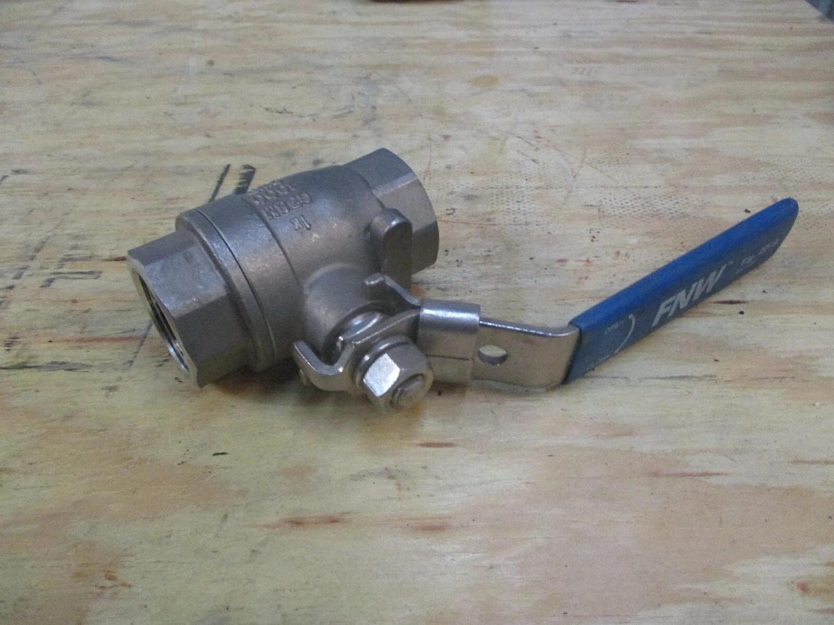 Used FNW 1" STAINLESS BALL VALVE (LOT OF 11) #1201041J NEW