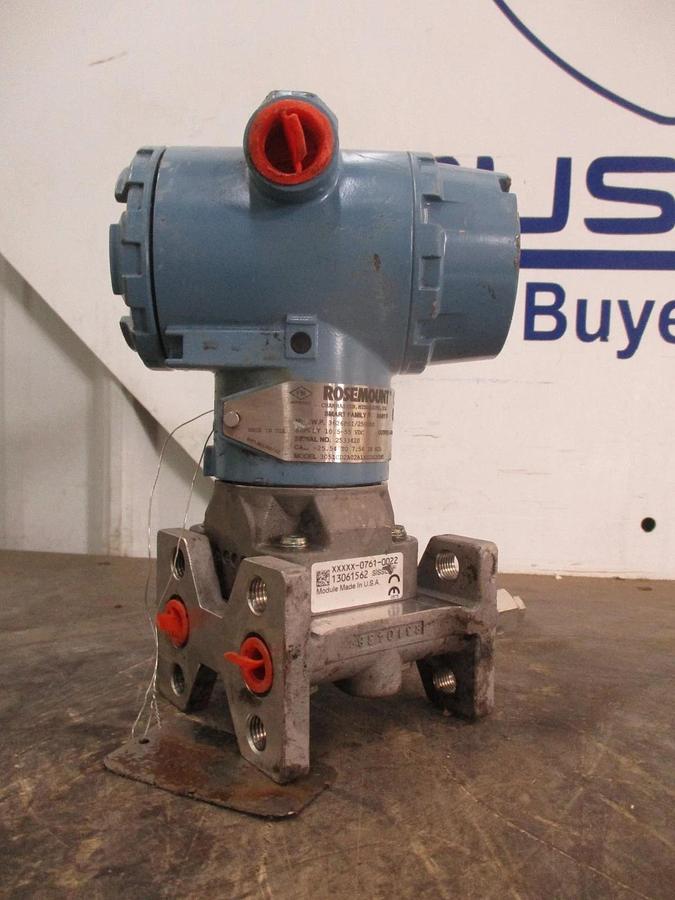 Used ROSEMOUNT 3051 PRESSURE TRANSMITTER, 4-20 MA, #351217J USED