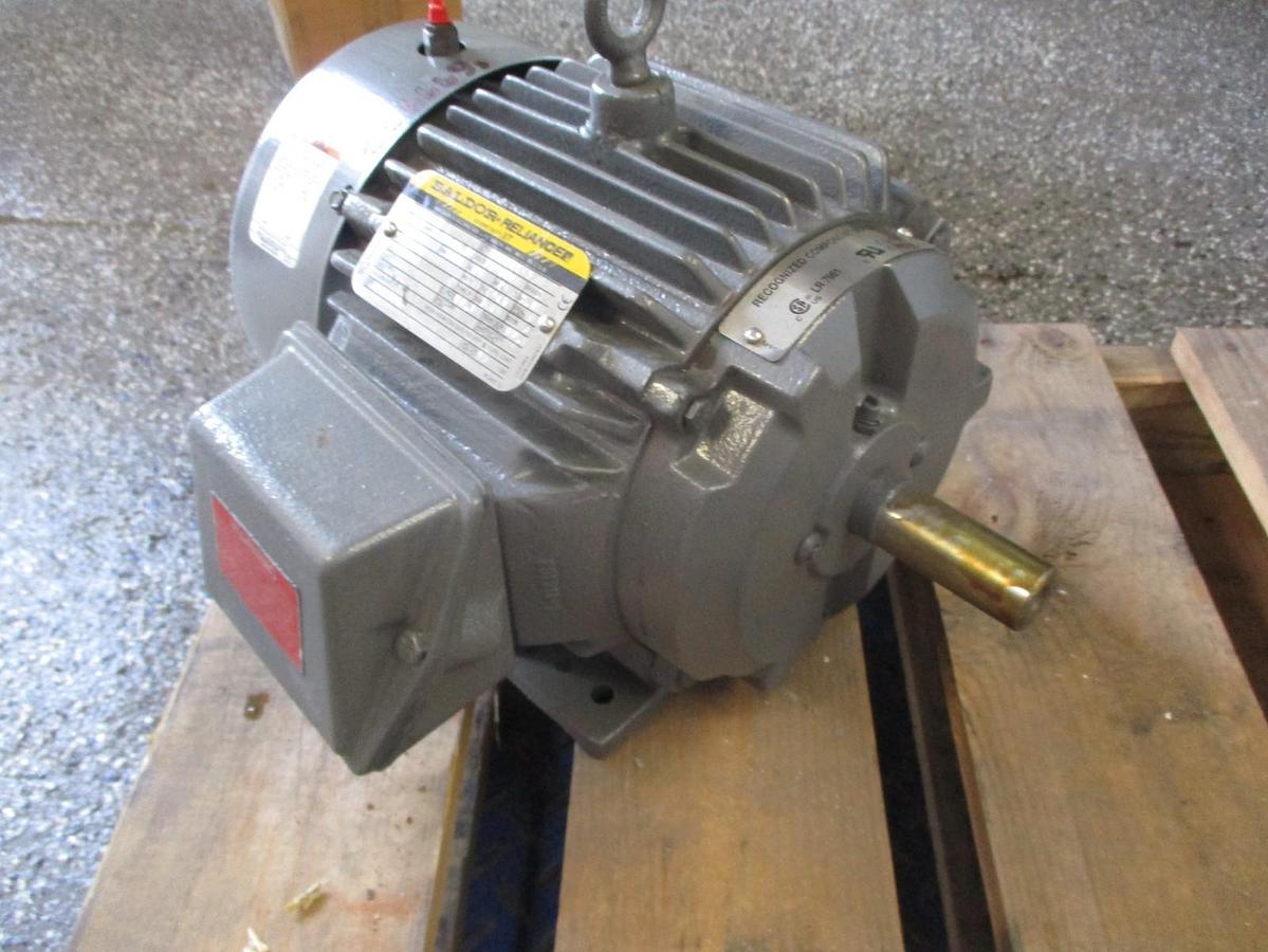 Used BALDOR RELIANCE 3 HP MOTOR, FR 182T, 230/460 V, 1755 RPM, #69942J NEW