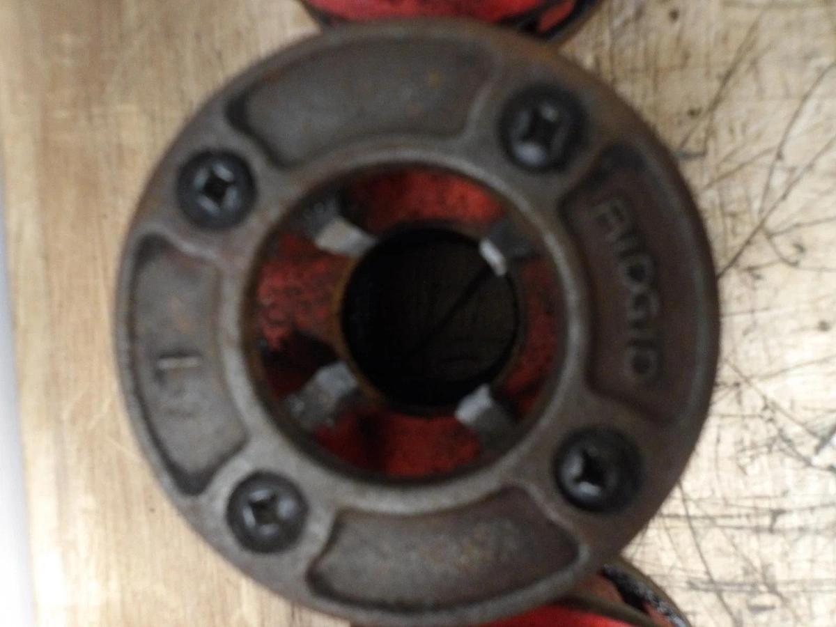 Used RIDGID PIPE DIES 2"-1-1/4"-1"-3/4"-1/2" (ASSORTED LOT OF 5) #310936G USED