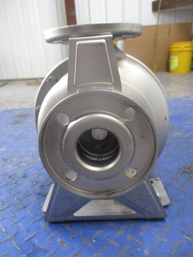Used EBARA 2" X 2-1/2" STAINLESS 15 HP PUMP, #6121027J NEW