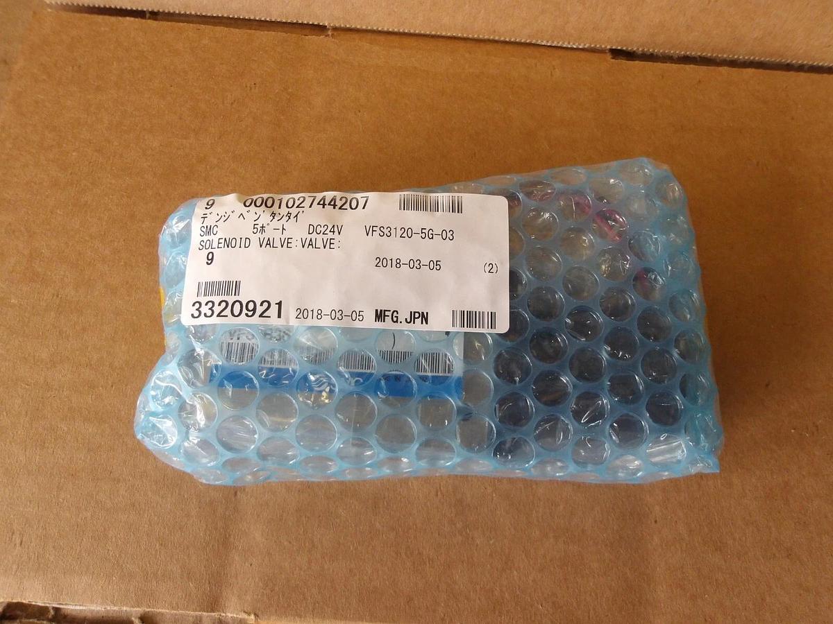 Used SMC VFS3120-5G-03 PNEUMATIC SOLENOID VALVE, #913915G NEW