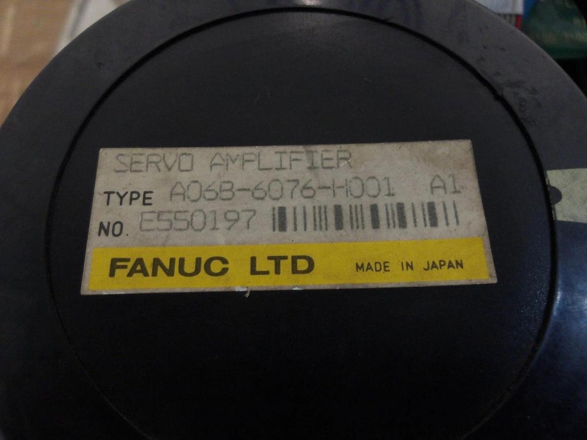Used FANUC A06B-6076-H001 6-AXIS SERVO AMPLIFIER, #320208G PARTS ONLY