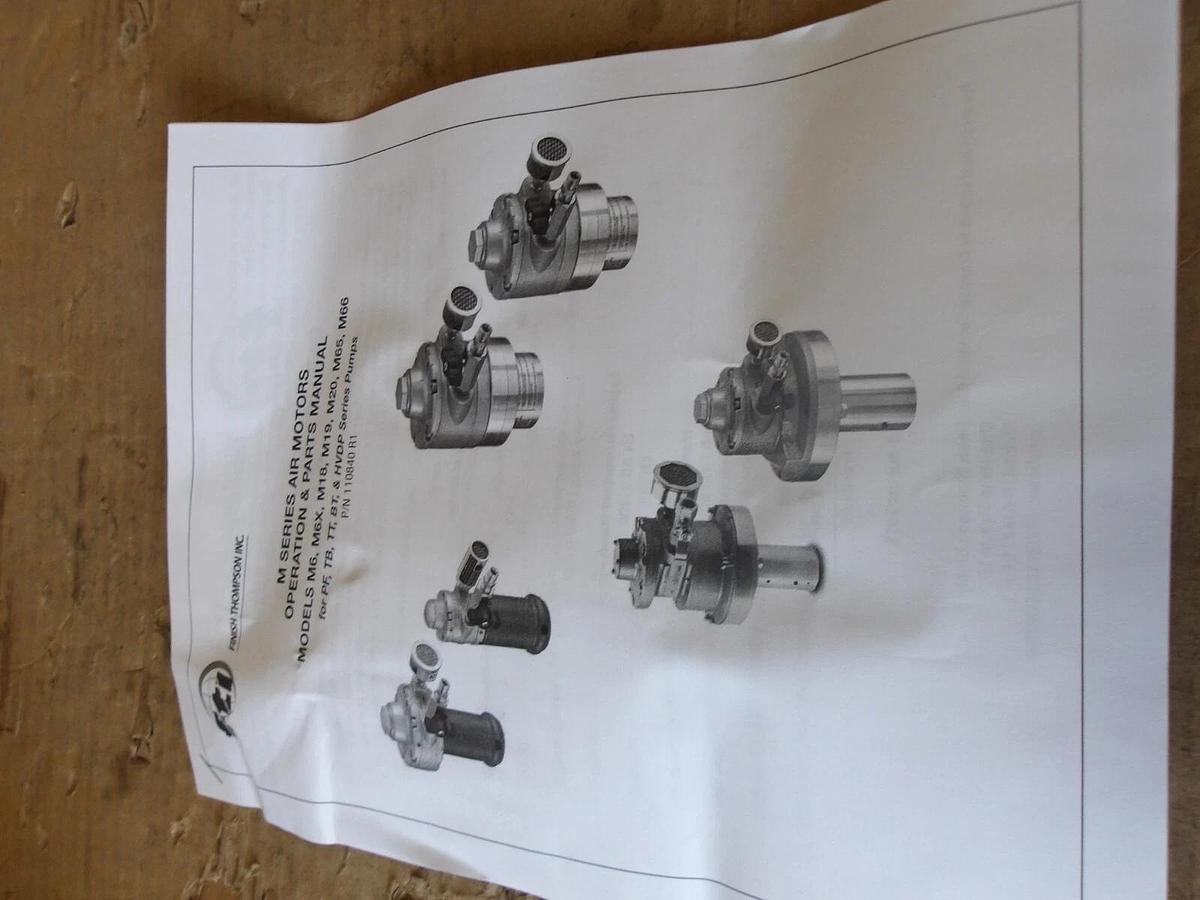 FINISH THOMPSON 3/4 HP AIR MOTOR, #820900G NIB