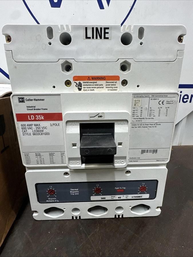 Cutler Hammer LD35K LT3500T 500 Amp Trip Unit! #2201235P New In Box!