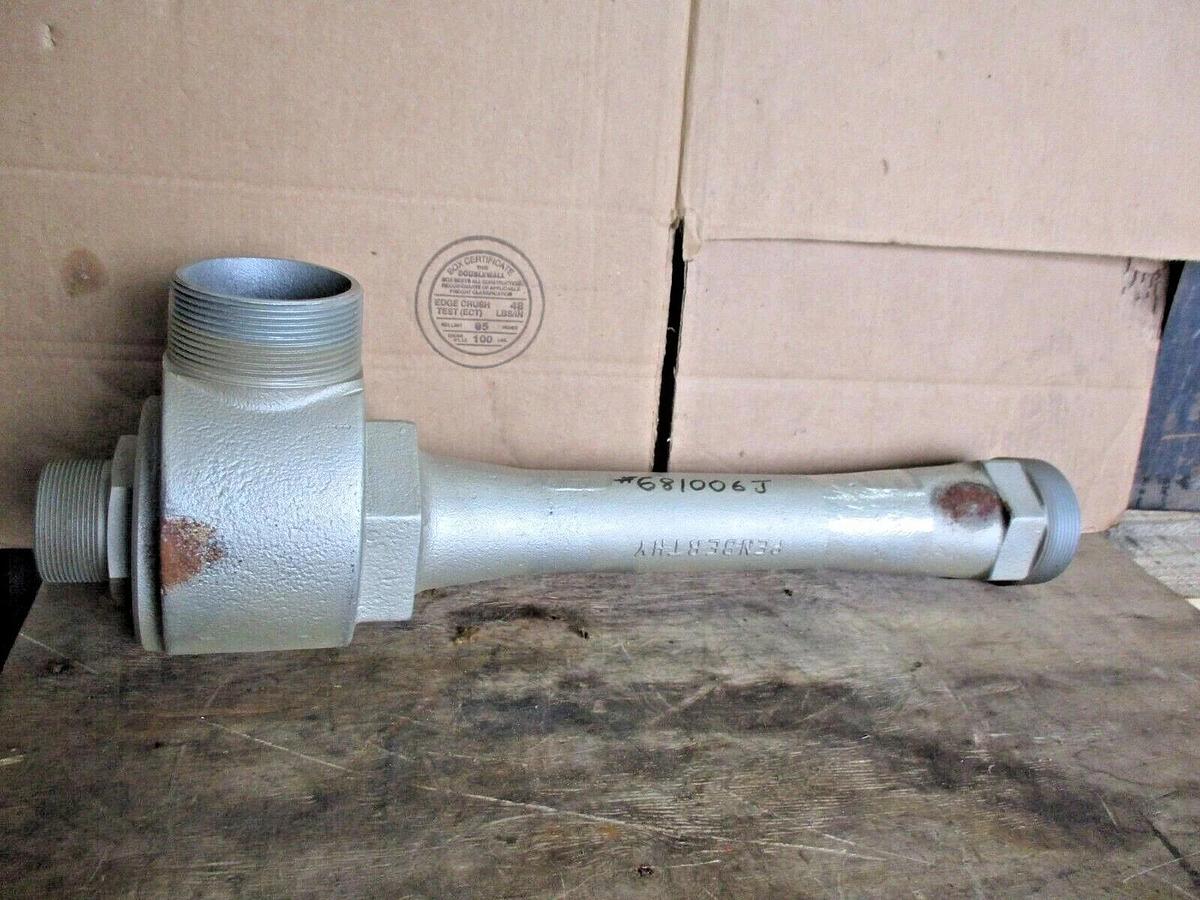 Used PENBERTHY ELL 3 CAST METAL JET PUMP 57059-010, 3" X 2", #681006J NEW