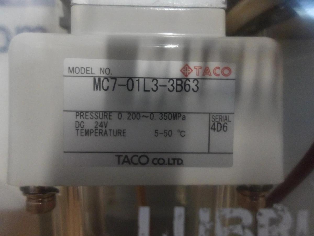 Used TACO MC7-01L3-3B63 MICRON-LUB UNIT, 24 V, #78300G NEW