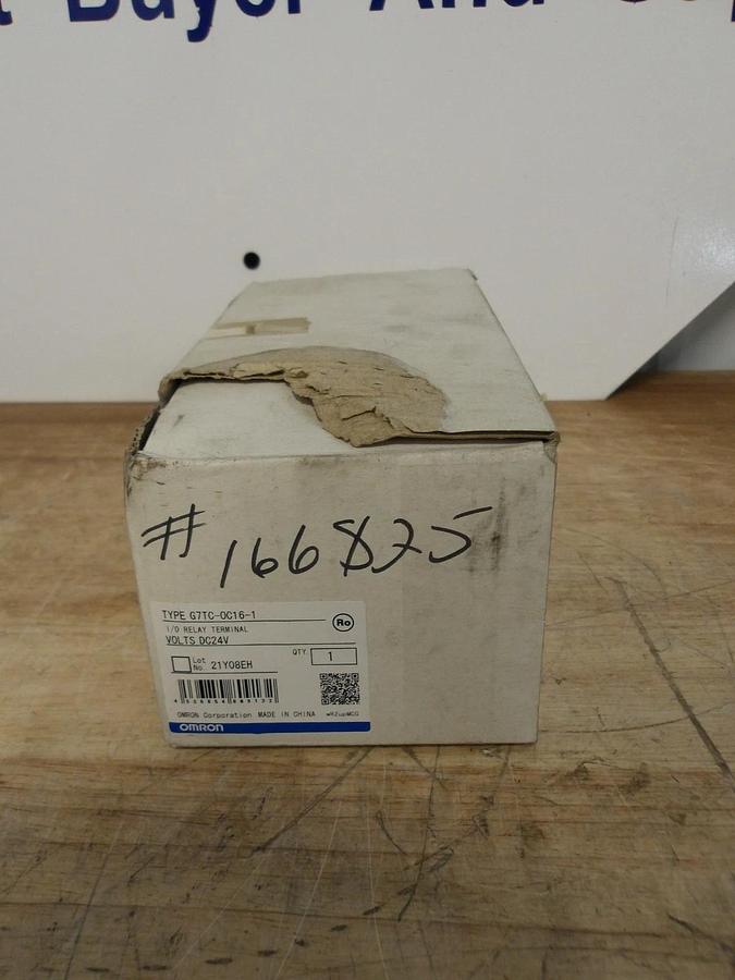 OMRON G7TC-0C16-1 RELAY TERMINAL, 24 VDC, #4281038G NIB