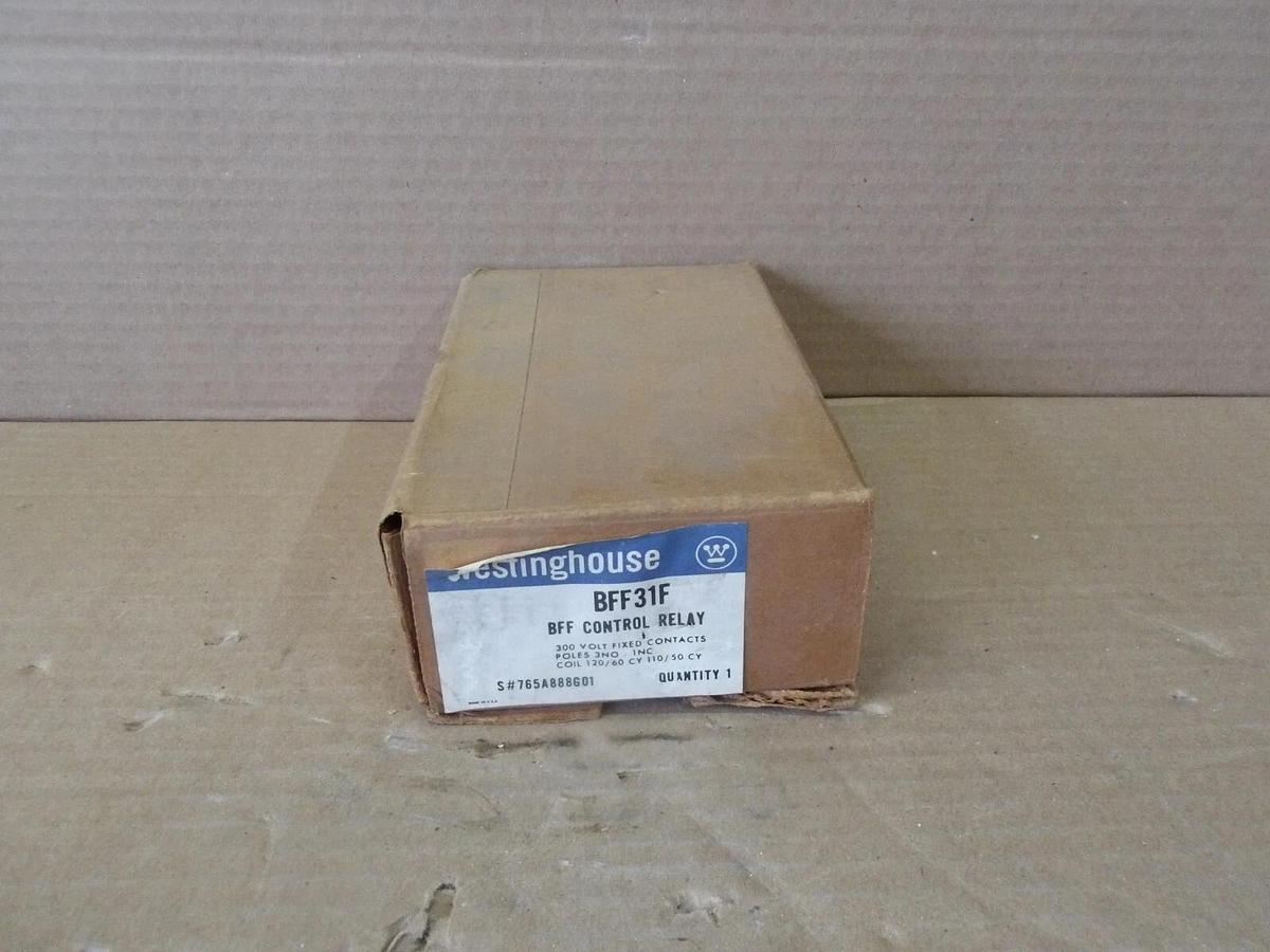 Used WESTING HOUSE BFF31F CONTROL RELAY, #79940G NEW