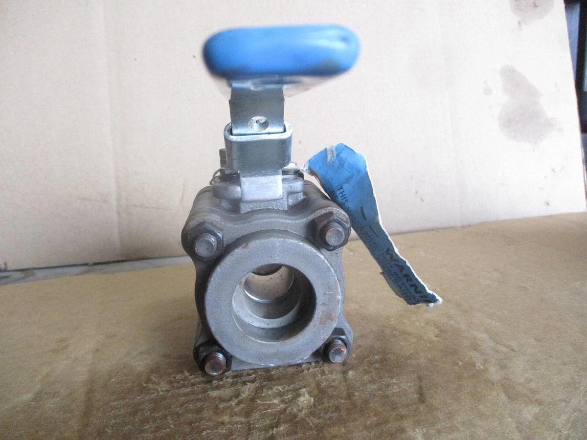 Used JAMESBURY 1" STEEL BUTT-WELD BALL VALVE, #68857J NEW