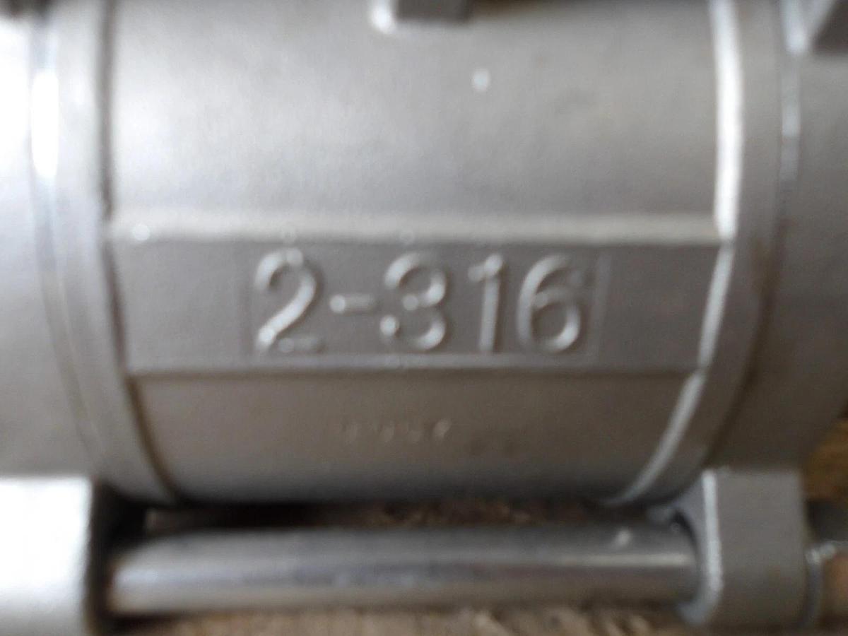 Used PINACLE 2" S/S BALL VALVE, #812125G NEW