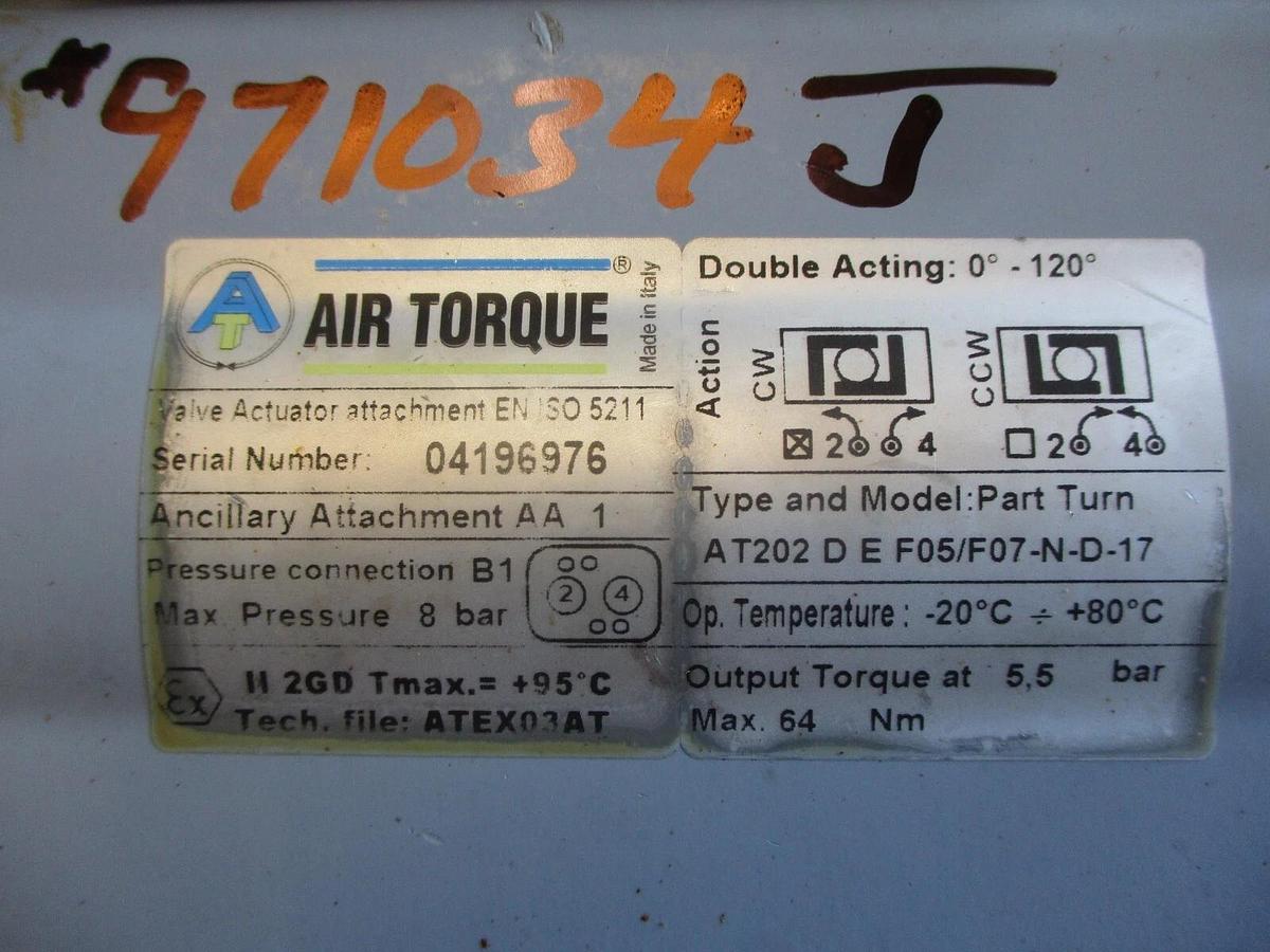 Used HYGIENIC PIGGABLE 3-WAY STAINLESS 1-1/2" DIVERTER VALVE W/ ACTUATOR, #971034J