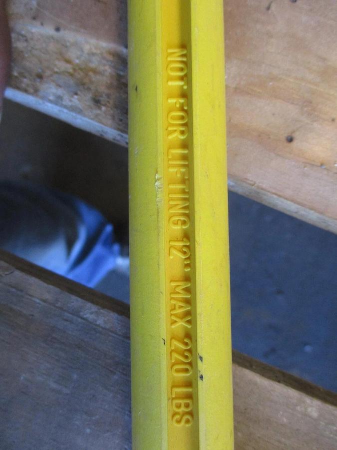 Used INTREPID INDUSTRIES 12" YELLOW S HOOKS (LOT OF 10) #6241027J USED