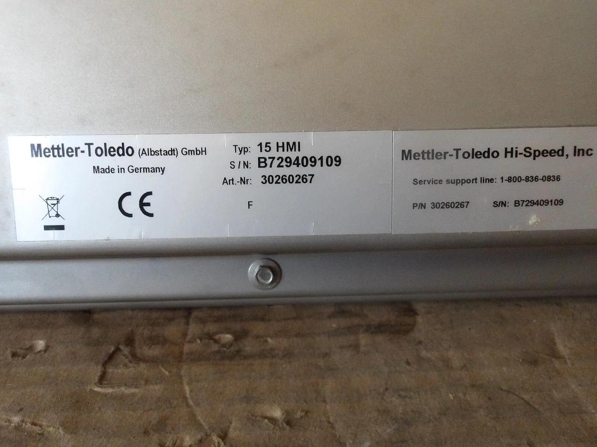 Used METTLER TOLEDO 15HMI 15" TOUCH SCREEN OPERATOR PANEL 30260267, #819148G NEW