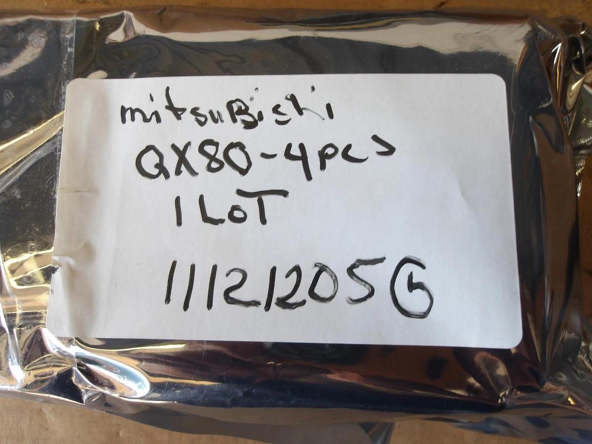 Used MITSUBISHI QX80 INPUT UNIT 24 VDC (LOT OF 4) #11121201G USED