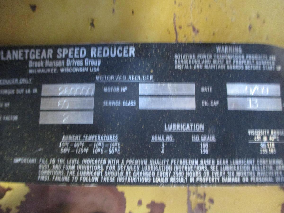 Used REXNORD SATURN PLANET GEAR SPEED REDUCER, RATIO 43.78, #929948J USED