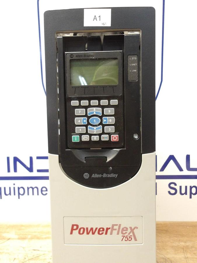 Used ALLEN BRADLEY 2 HP POWERFLEX 755, 400-480 V, #321145G USED