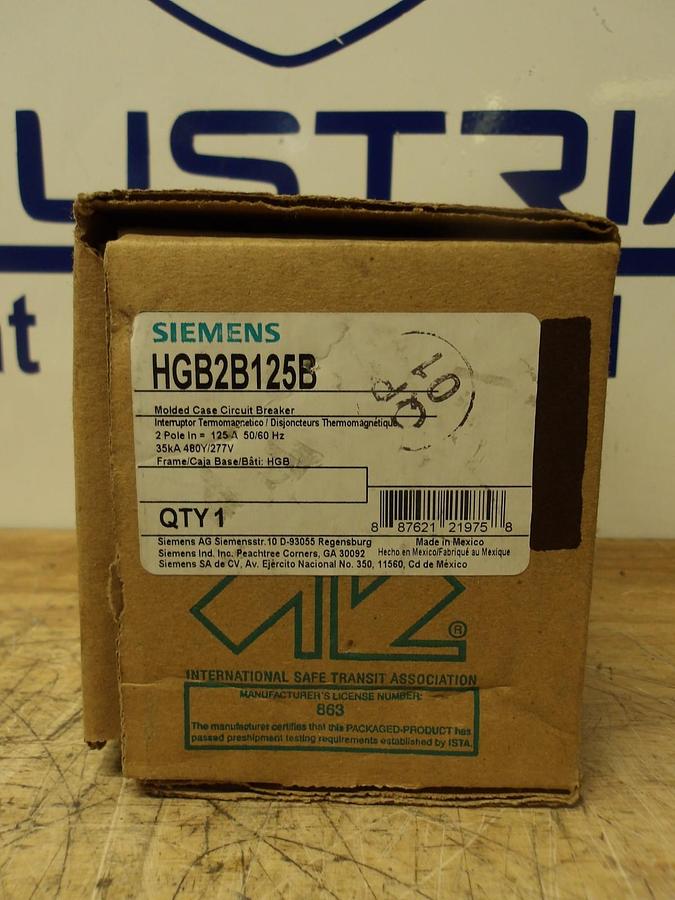 SIEMENS 125 AMP BREAKER 480/277 V, #78246G NIB