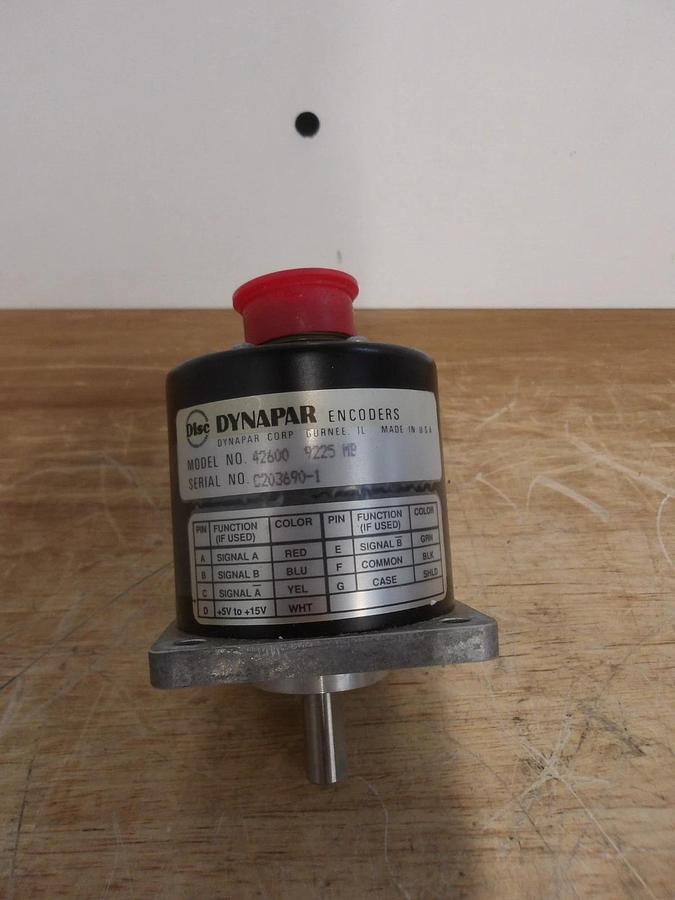 Used DYNAPAR 42600-9225-MP MOTOR ENCODER, #410210G NEW