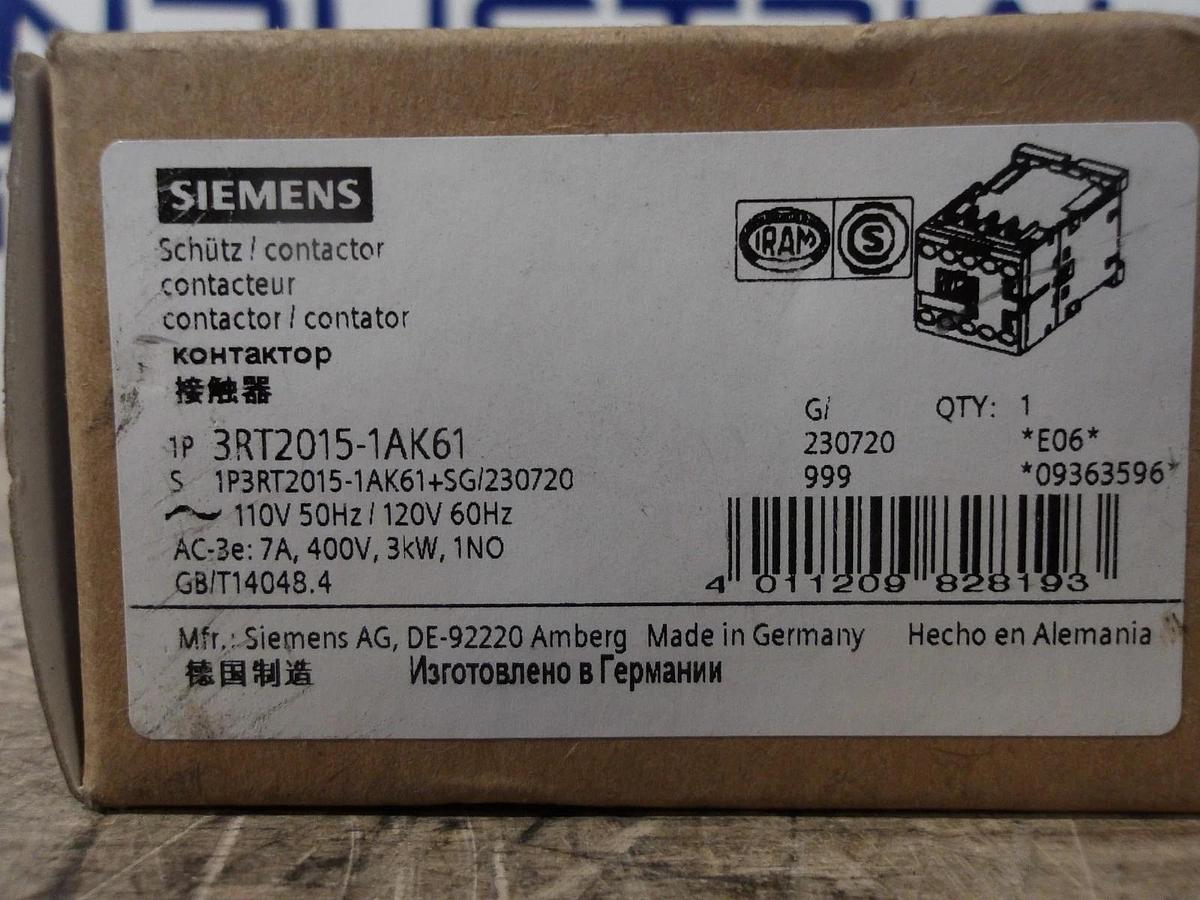SIEMENS 7 AMP CONTACTOR 110/120 V (LOT OF 4) #79945G NIB