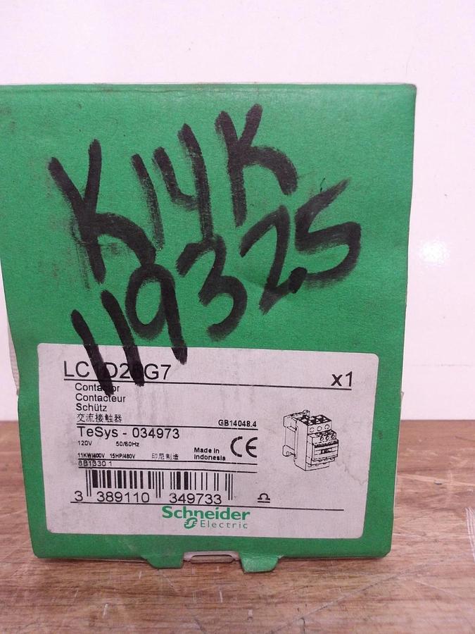 SCHNEIDER LC1-D25 AC CONTACTOR, #631040G NIB