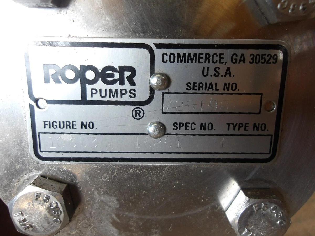 Used ROPER 10363-16261-1 GEAR PUMP, #7301050G NEW