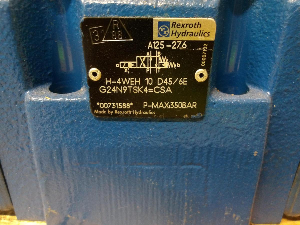 Used REXROTH 4WE-6-D62/EG24N9K4-CSA DIRECTIONAL VALVE