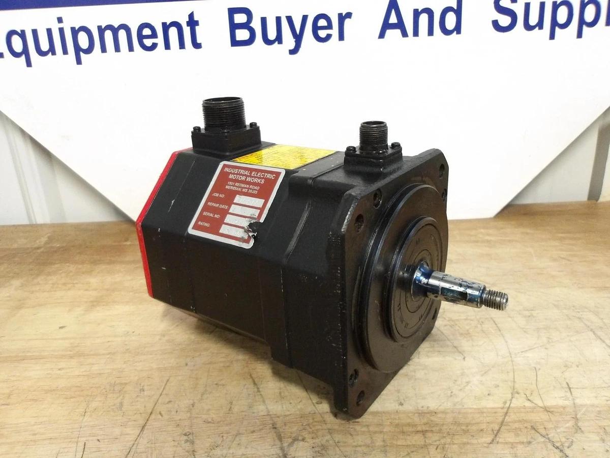 Used FANUC A06B-0235-B605 AC SERVO MOTOR, 4000 RPM, #6171016G REMANUFACTURED