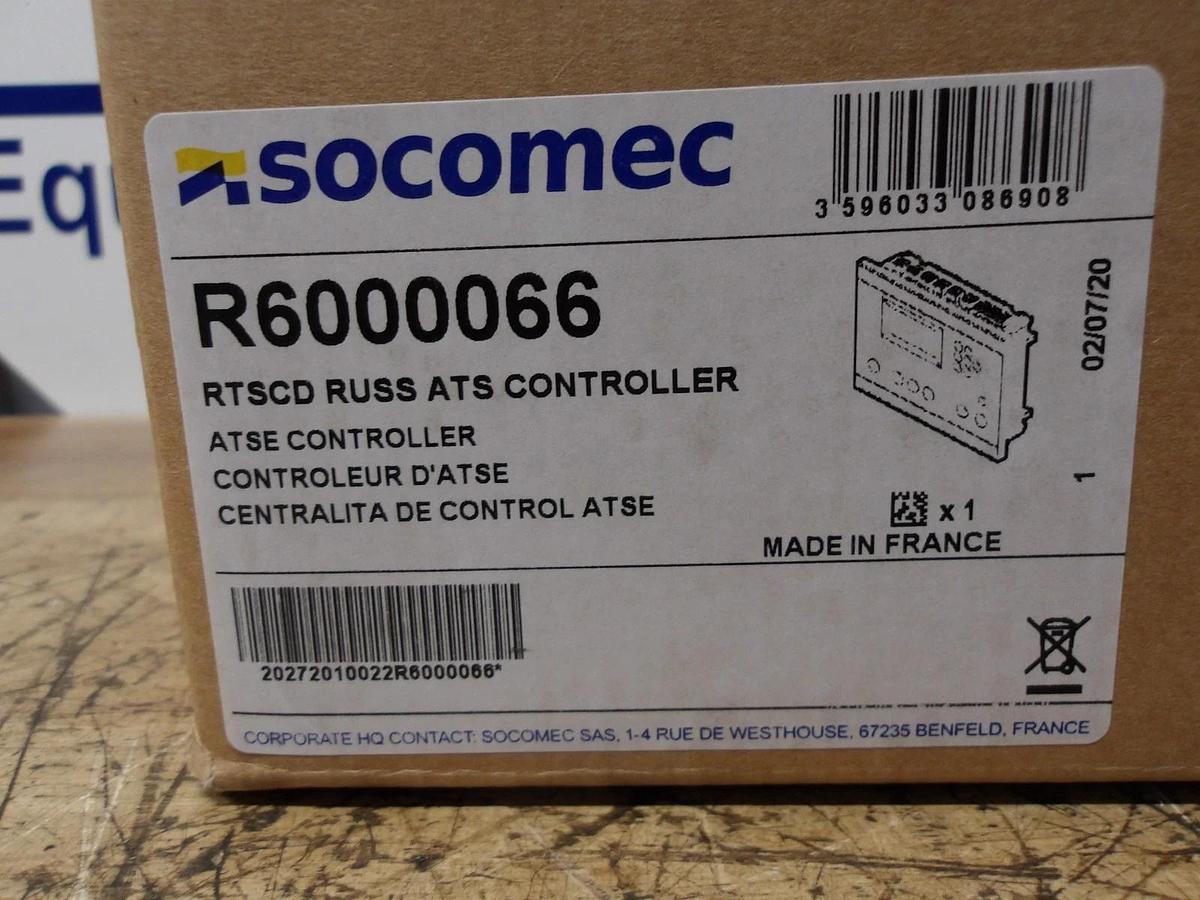 RUSSELECTRIC SOCOMEC RSTCD CONTROLLER R6000066, #122216G NIB