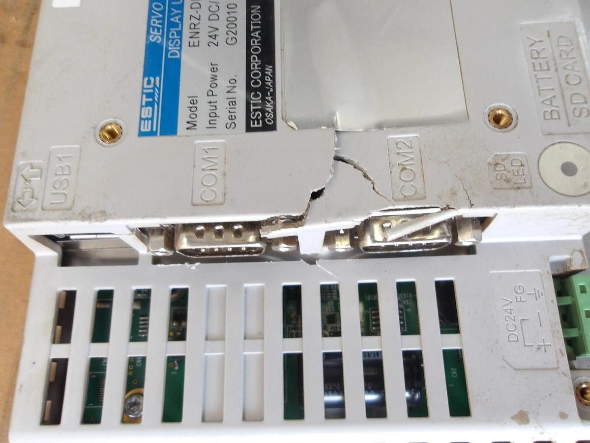 Used ESTIC ENRZ-DP50-E SERVO NUTRUNNER DISPLAY UNIT 24 V, #11121038G USED