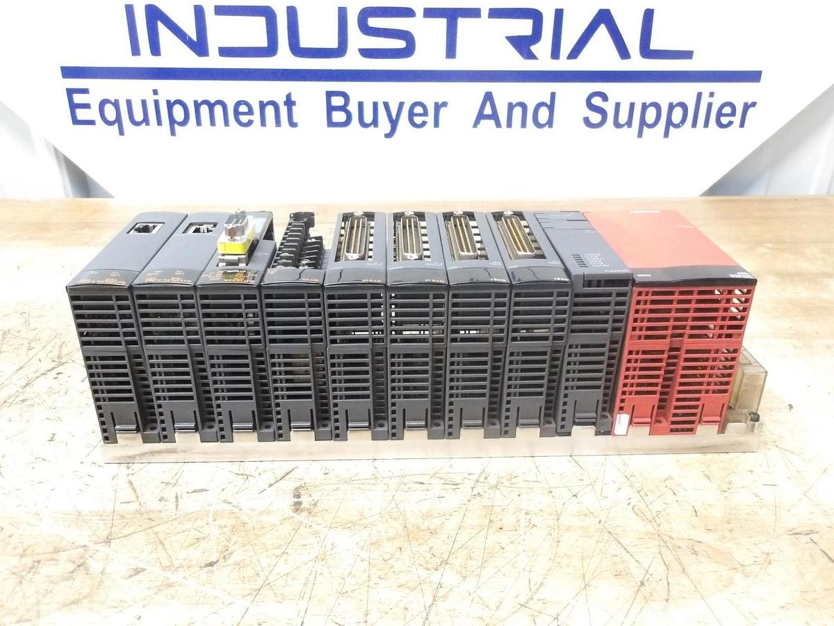 Used MITSUBISHI Q02 RACK & CARDS, #121845G USED