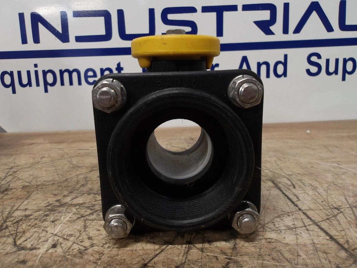 Used BANJO 2" PLASTIC BALL VALVE V200, #3161203G NEW