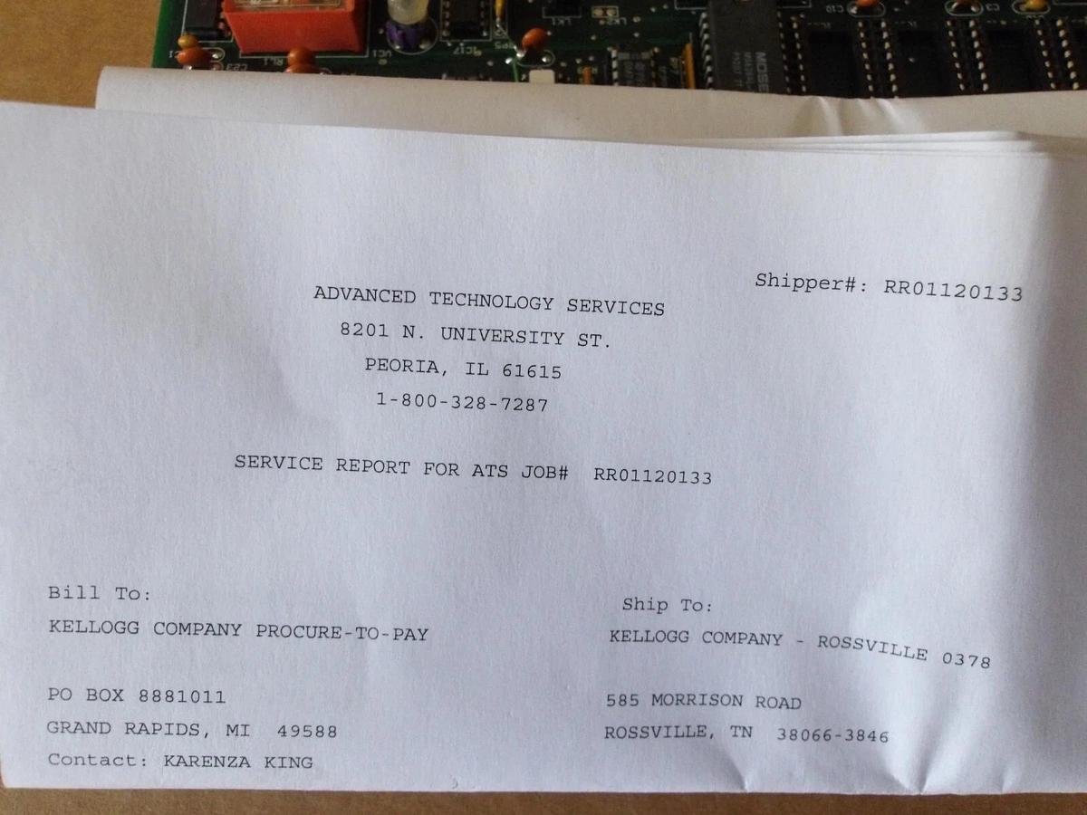 Used MARSH 14270 RECONDITION MEMORY CIRCUIT BOARD, #93200G REMANUFACTURED