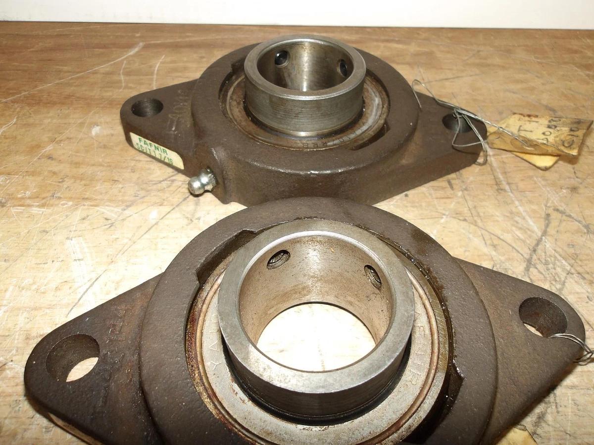Used FAFNIR SCJT SIDEMOUNT BEARING 1-7/16" (LOT OF 2) #98128G NEW