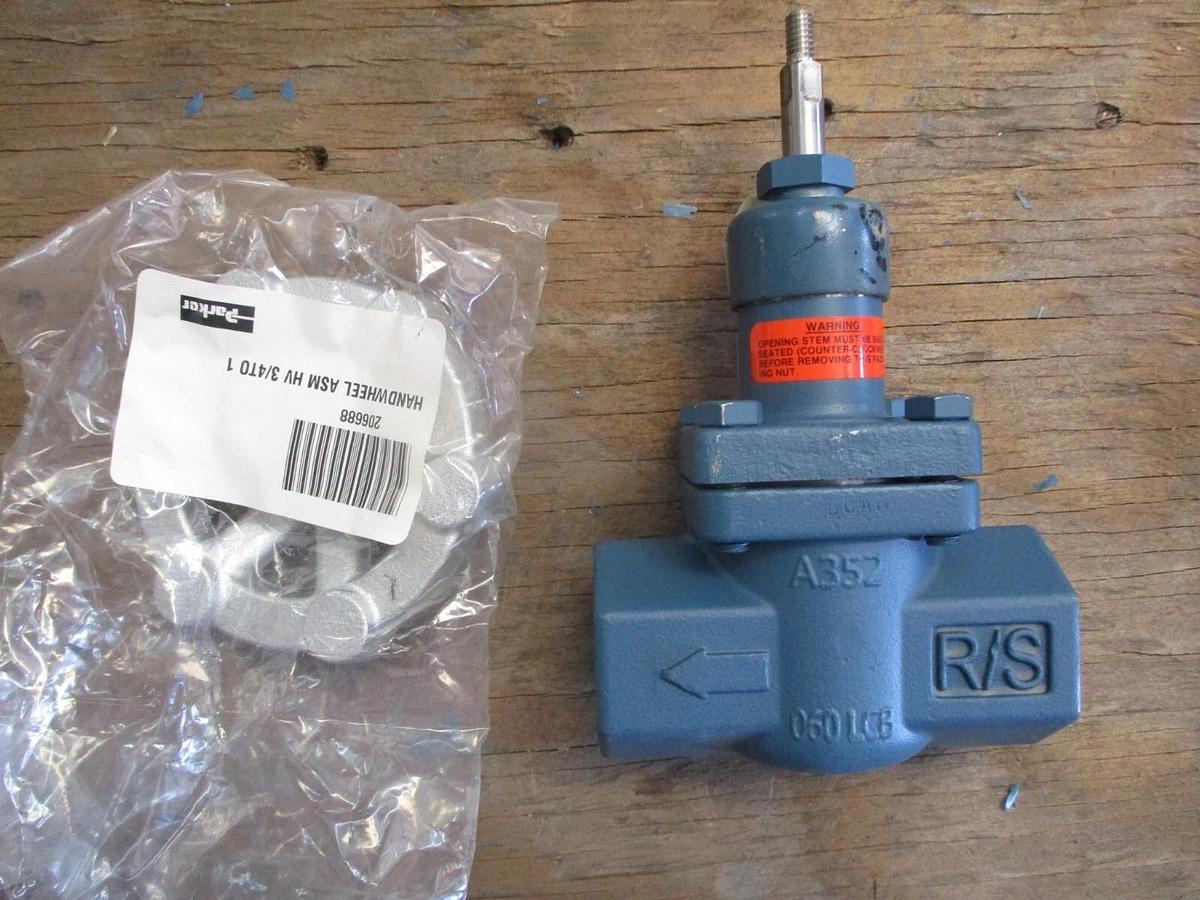 PARKER RS 1" HAND SHUT-OFF EXPANSION VALVE, #819215J NIB