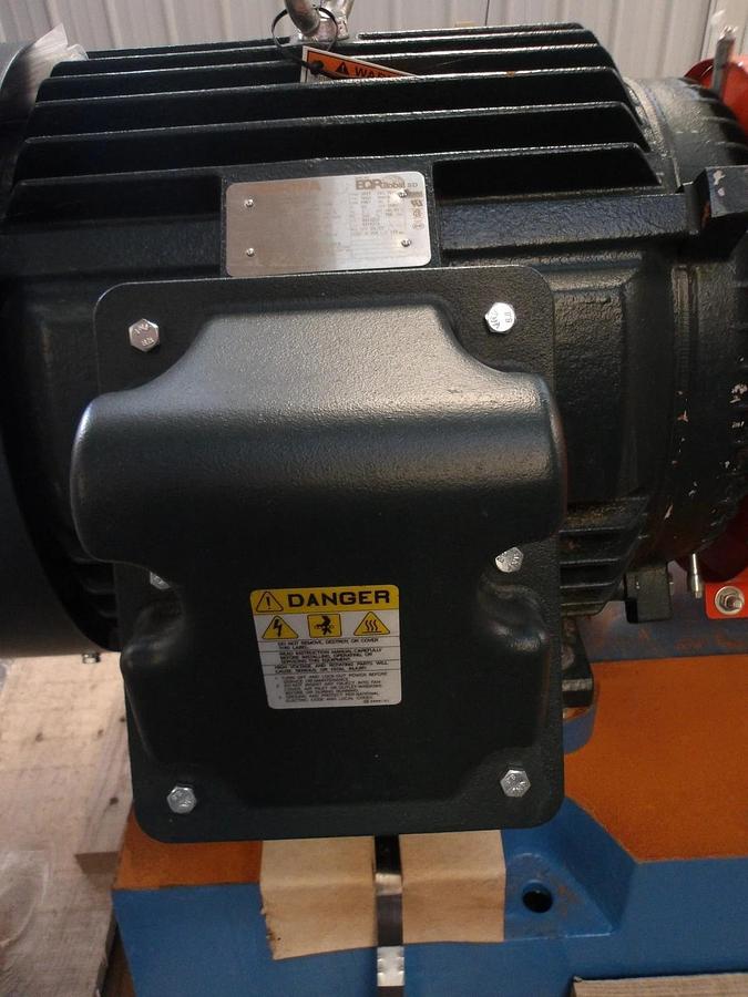 Used GOULDS (SUMMIT)3175M 8X10-14 STAINLESS PUMP W/ 50 HP MOTOR ON BASE, #420211G NEW