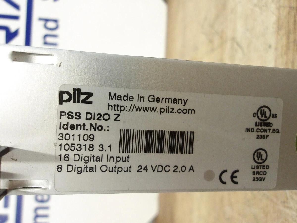 Used PILZ PSSD120Z I/O MODULE, 24 V, #65245G USED