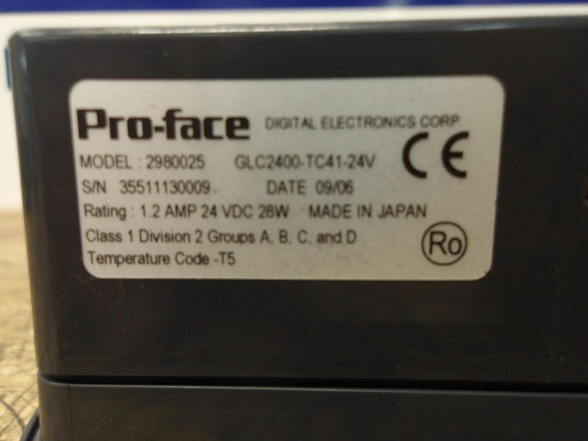 Used PRO-FACE 2980025 TOUCHSCREEN DISPLAY, #17155G USED