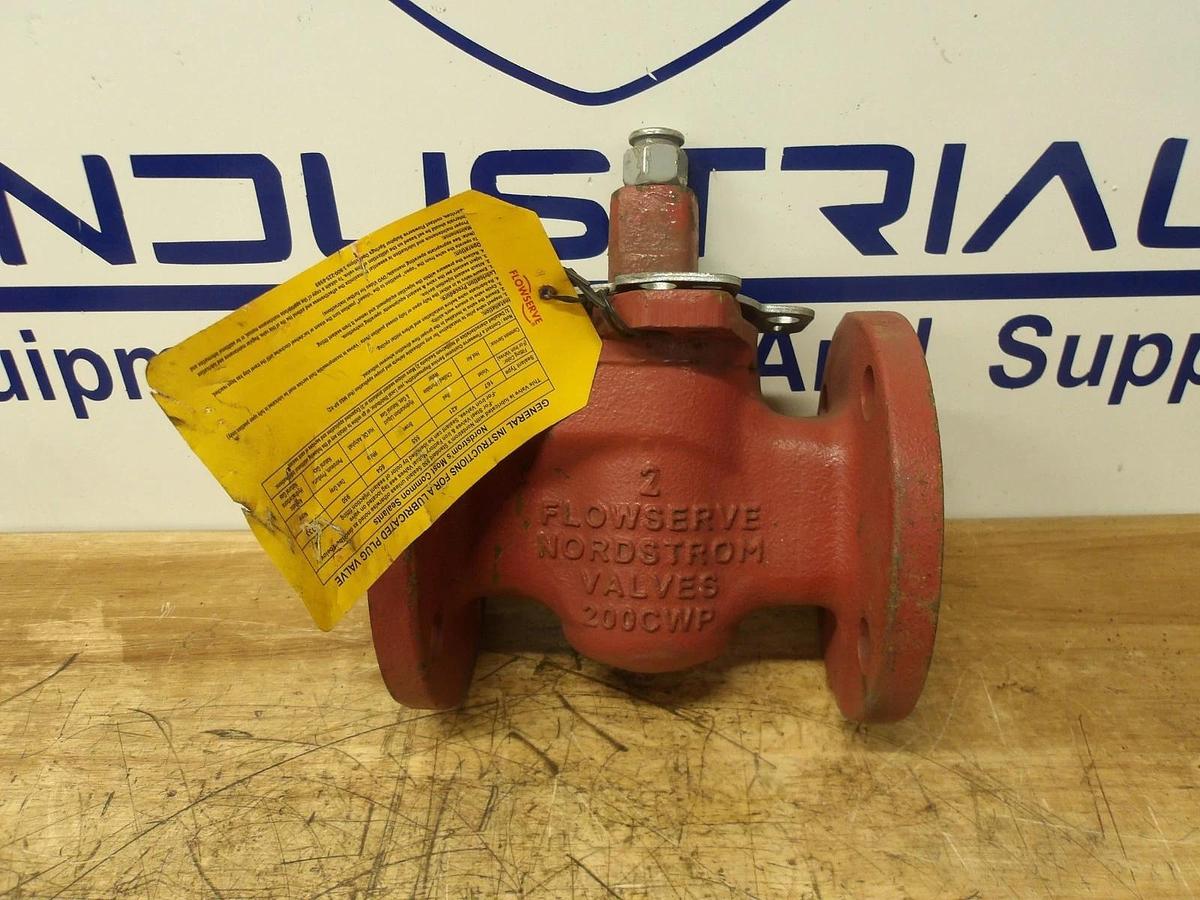 Used FLOWSERVE 2" NORDSTROM PLUG VALVE B143 FLANGED, #26938G NEW