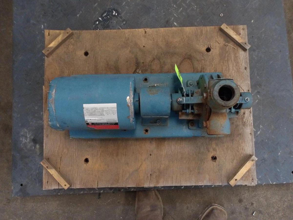 Used AURORA 1-1/2" PUMP H4BF W/ 1 HP MOTOR, #8111038G USED
