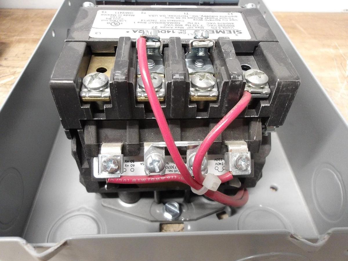 Used SIEMENS SIZE 1 MOTOR STARTER 3/10 HP, #617253G NEW