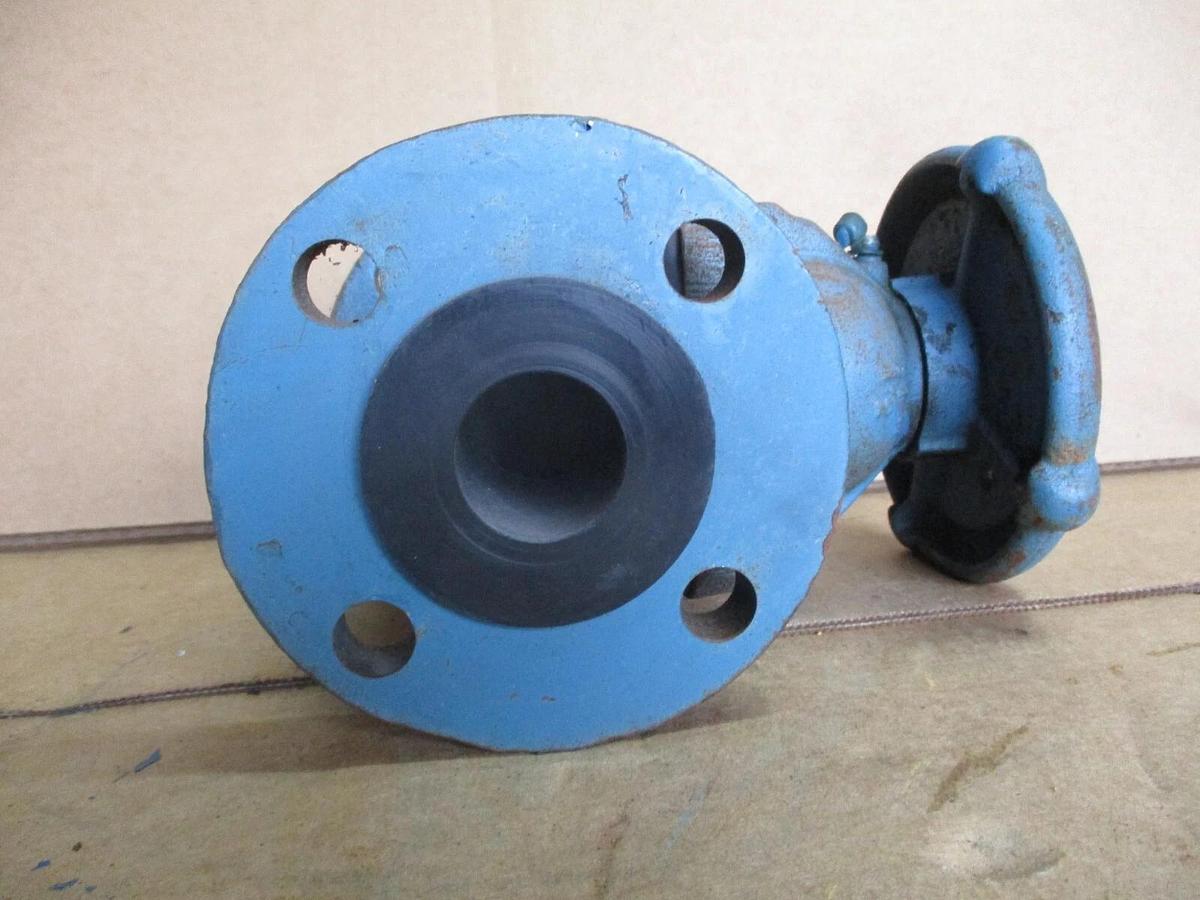 Used DOW 1-1/2" LINED STEEL DIAPHRAGM VALVE, #410811J NEW