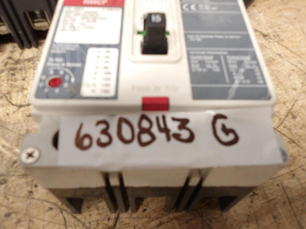 Used EATON 15 AMP BREAKER 600VAC/250VDC, #630843G USED