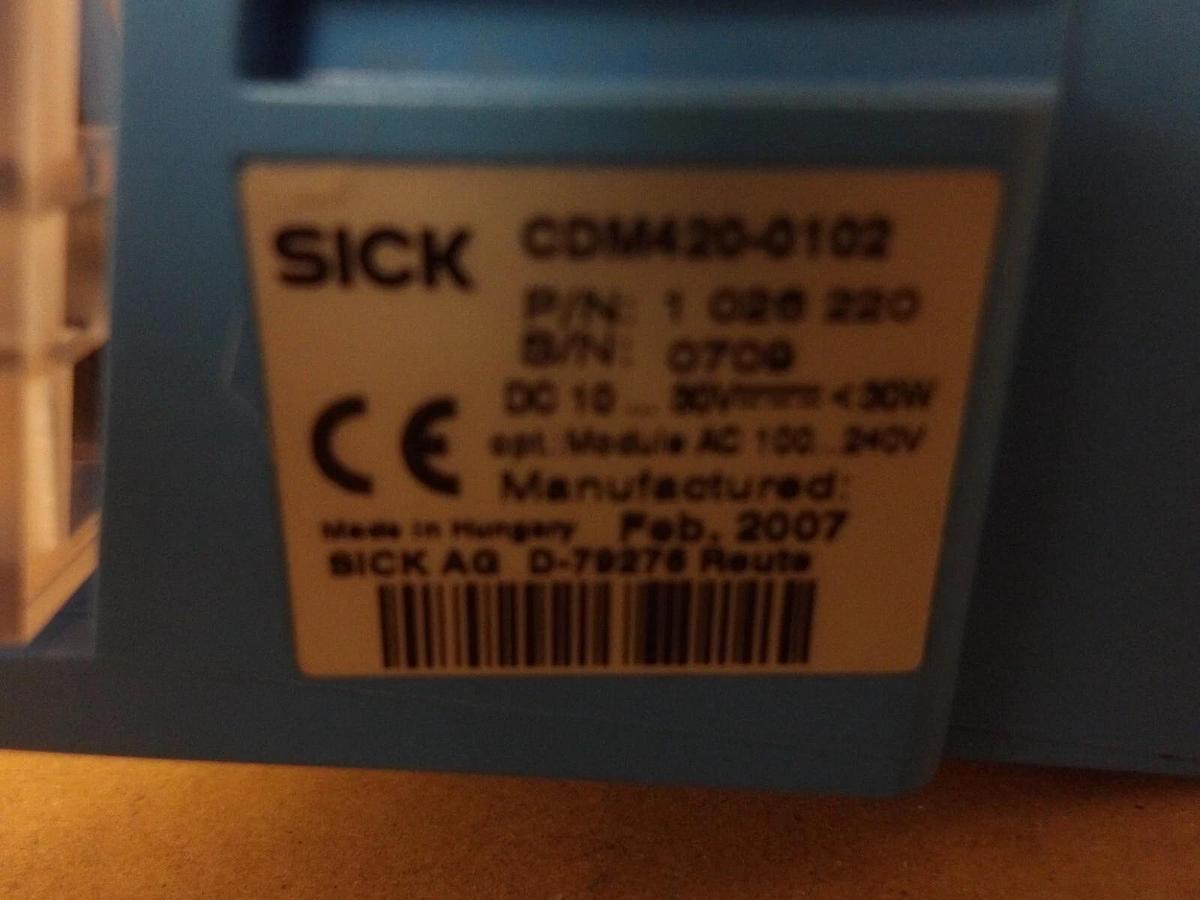 Used SICK 1042259/CMC600-101 POWER SUPPLY MODULE, #412104G USED