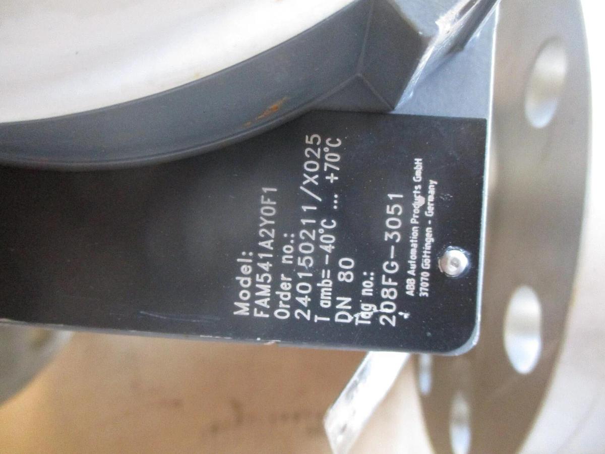 Used ABB 3" STAINLESS FLOW METER FAM541A2Y0F1, #9171140J NEW