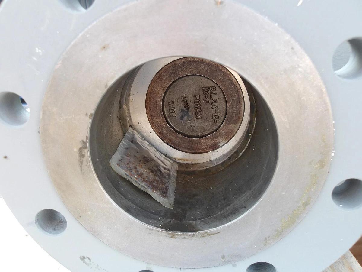 Used POYAM 4" STEEL GATE VALVE, #813910G NEW