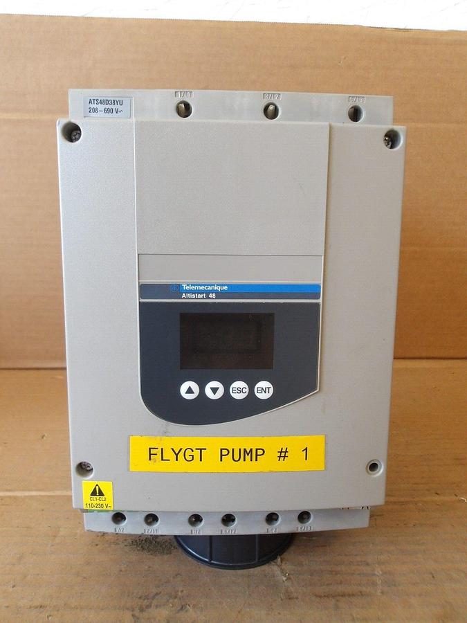 Used TELEMECANIQUE ATS48D38YU ALTISTART SOFT START, #11121220G USED