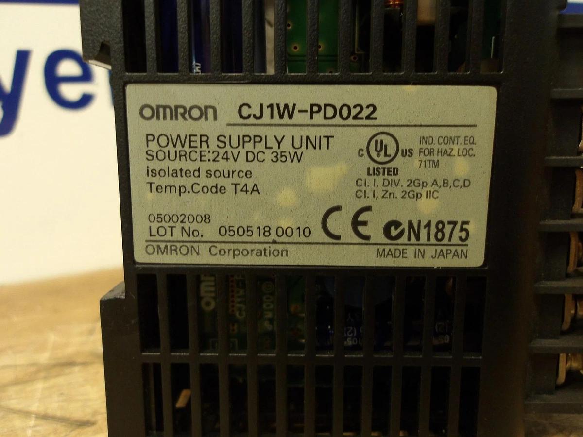 Used OMRON RACK W/ POWER SUPPLY CPU AND 2 CARDS, #12301130G USED